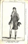 CPA Costume parisien Empire 