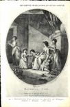 VINTAGE POSTCARD Prints 18th Domestic Monnet Maternal care Children