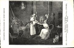 VINTAGE POSTCARD Prints 18th Lunch of Fanfan Van Gorp Mallet