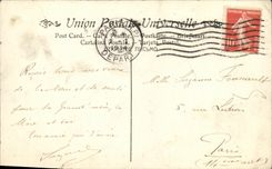 VINTAGE POSTCARD Gauthier Sainte Cecile Musee of Luxembourg Paris