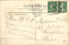 VINTAGE POSTCARD Pau the castle Tapestry of Beauvais Henri IV surprising Gabrielle d' Estrees with its first Bellegarde rider