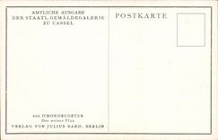 VINTAGE POSTCARD DER weise Pfau Julius Hand-barrow Berlin D' Hondecoeter