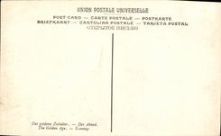 VINTAGE POSTCARD Frederic Leon the old one of gold the evening Museum of Luxembourg Paris