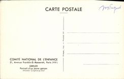 MODERN CARD Greuze Portrait of a young boy