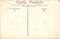 VINTAGE POSTCARD Fantasy Abbey church of Saint Denis Isabeau of Bavaria Pierre Thury