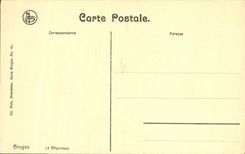 POSTAL Brujas de la VENDIMIA el beguinage