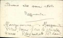 CPA Fantaisie Bonne annee