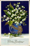 CPA Fantaisie Fleurs Muguet 