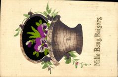 CPA Fantaisie Fleurs 