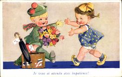 CPA Fantaisie Enfants