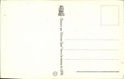 VINTAGE POSTCARD Fantaisie Children has ski