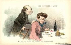 CPA Fantaisie Les humouristes de jadis Daumier 