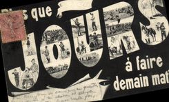 CPA Militaria Jours a faire 