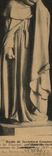 CPA Fantaisie Statuette de pleurant Jeand e la Huerta Antoine le Moiturier