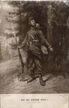 CPA Fantaisie On ne passe pas Georges Scott Militaria