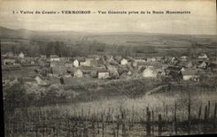 VINTAGE POSTCARD Valley of the Vermoiron Cousin View taken of the Montmartre Hillock
