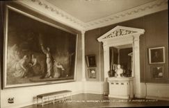 VINTAGE POSTCARD Castle of Laffitte Houses Dining room of winter