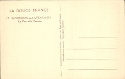 CPA La Douce France St Germain En Laye Le Parc Et la Terrasse