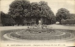 CPA Saint Germain En Laye Rond Point De La Terrasse et allee Louis XIV