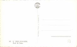 MODERN CARD Triel On the Seine Edge Of the Seine Boats