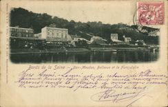 VINTAGE POSTCARD Edges of the Low Seine Meudon Bellevue and the Funicular