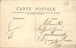 CPA Un Bonjour de laTerrasse de Meudon