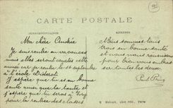 Madera de la POSTAL de la VENDIMIA de Meudon la fuente Sainte prefecto