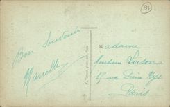 Madera de la POSTAL de la VENDIMIA de la piedra de Meudon Clamart con los monjes