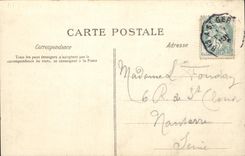 POSTAL Meudon de la VENDIMIA la iglesia
