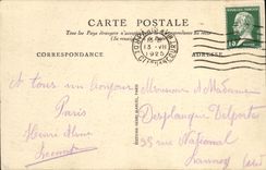 VINTAGE POSTCARD Place of the Invalids the Paris night houses
