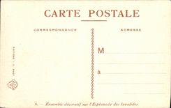 CPA Ensemble decoratif sur l'Esplande des Invalides Paris 