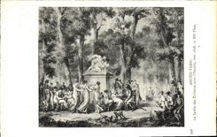 CPA Ancien Paris Le Jardin des Tuileries sous l'Empire vers 1808