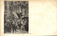 CPA Entree de Jeanne d'Arc a Orleans par Scherrer 