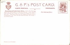 VINTAGE POSTCARD Exection off Grey lady