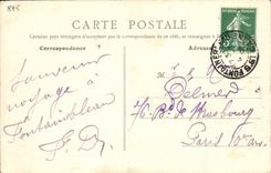 VINTAGE POSTCARD Napoleon Fontainebleau good-byes