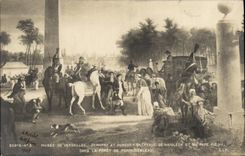 CPA Napoleon Musee de Versailles Demarne et Dunouy Entrevue de Napoleon et du pape Pie VII dans le foret Fontainebleau