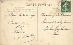 VINTAGE POSTCARD Napoleon Conveys marriage April 2nd, 1810