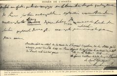 CPA Napoleon Lettre au prince Regent d'Angleterre