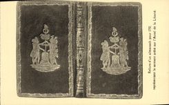 CPA Reliure d'un almanach 1792 Autel de la Liberte Revolution 