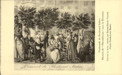 VINTAGE POSTCARD Revolution Walk the Marvellous ones under the Directory