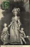 CPA Marie Antoinette a Trianon par Wertmuller 