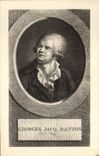 VINTAGE POSTCARD Georges Jacq Danton 1759 1794