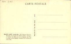 VINTAGE POSTCARD Holy Just