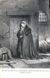 CPA Mme de Lavalette a la Conciergerie apres l'evasion de son mari