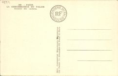 Pasillo de la casa de campo del vigilante de París de la POSTAL de la VENDIMIA de los Dungeon