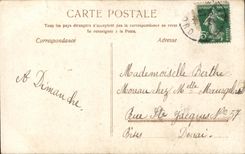 VINTAGE POSTCARD Fantasy Woman Miege Cicada