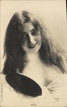 VINTAGE POSTCARD Fantasy Held Woman