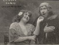 VINTAGE POSTCARD Paris Montmartre Sky the confession