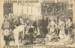 VINTAGE POSTCARD Theater of Ahenee the Prince Consort Comedy imagination