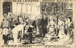 VINTAGE POSTCARD Theater of the Athenaeum prince Consort Xanrof and Chancel